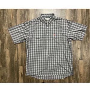 Simms Large Shirt Vented Fishing Pearl Snap Button